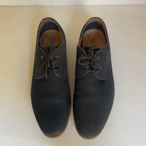 ALDO Viralian-2 Men’s Navy blue Lace Up Dress Shoes 9.5 Minimalist Oxford Style main image 8